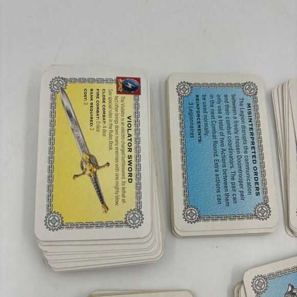 Mutant chronicles siege of the citadel 1st edition 84/84 Game cards Complete - Picture 3 of 5